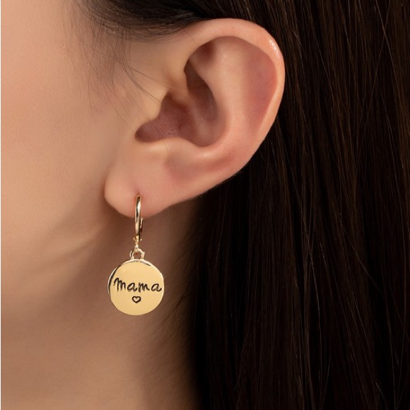 Gold 'Mama' Earrings